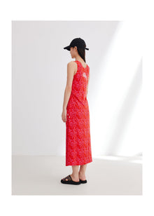 Sleeveless Dress | Red