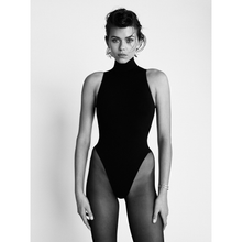 Sleeveless Turtleneck Bodysuit | Black