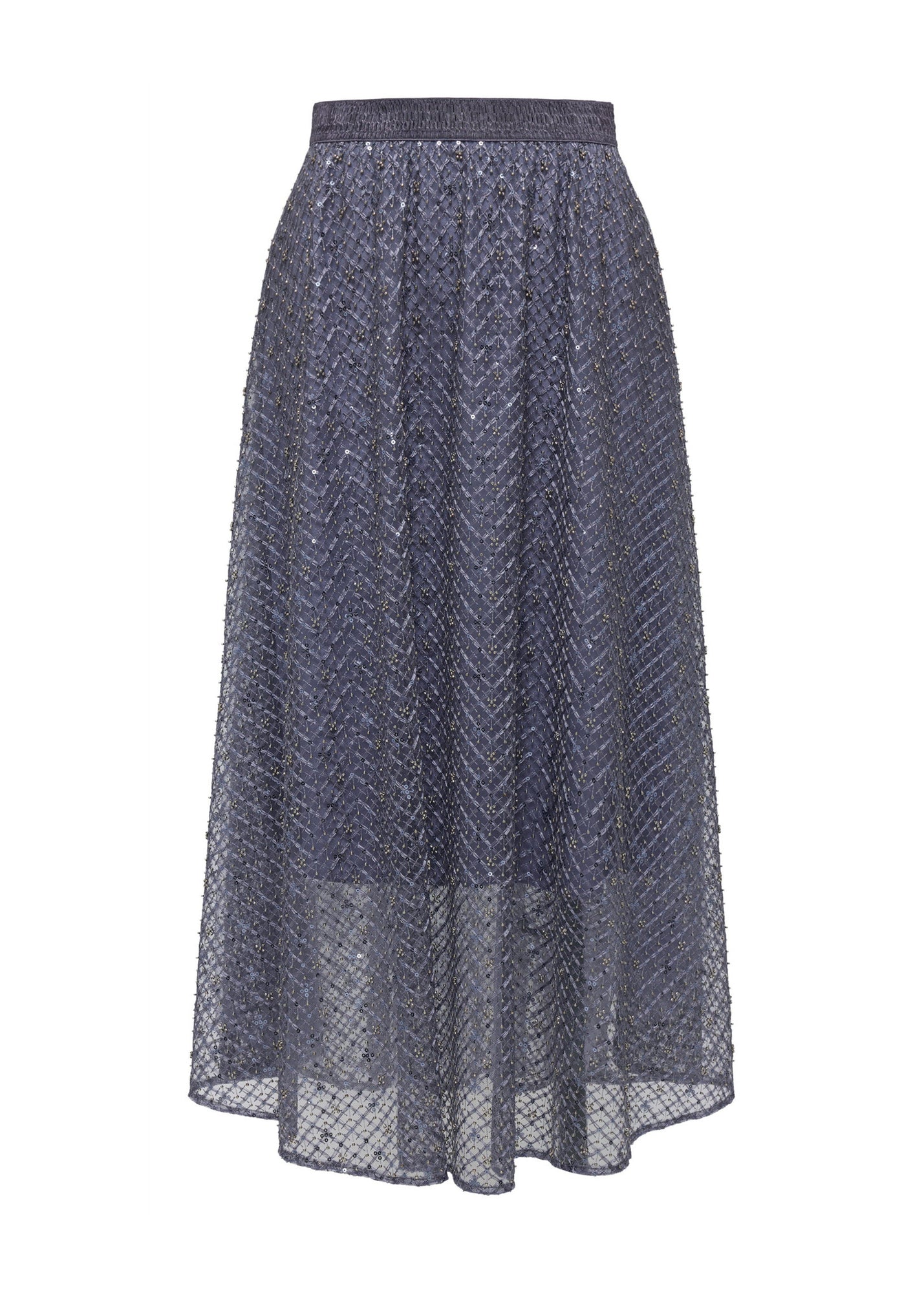 Slimming Tulle Skirt | Navy