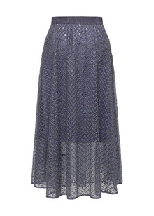 Slimming Tulle Skirt | Navy