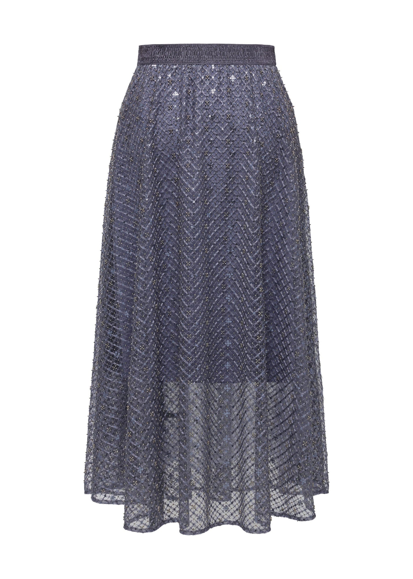Slimming Tulle Skirt | Navy