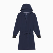 Waffle-Knit Spa Robe | Navy/Black