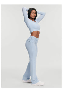 Soft Seamless Lounge Pants | Sky Blue