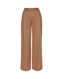 Soho Trouser in Textured Wool | Camel