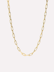 Large Paperclip Necklace | 10K Solid Gold