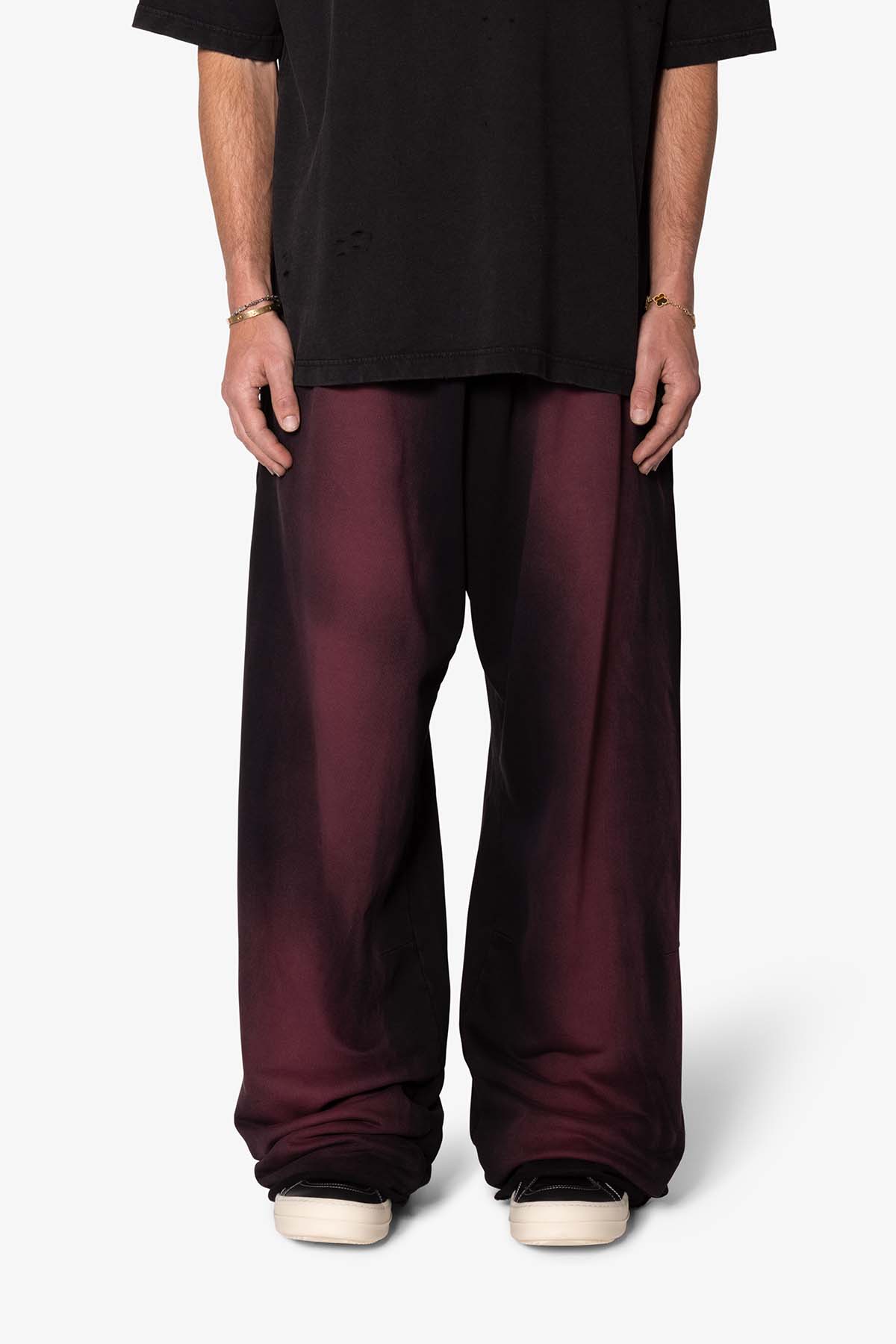 Sprayed Ultra Baggy Sweatpants | Plum