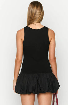 Stiles Bubble Mini Dress | Black