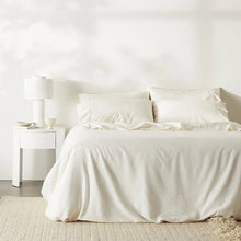 Linen+ Bamboo Duvet Cover, Full/Queen | Stone