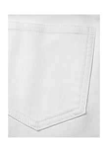 Straight-Leg Wide-Leg Jeans | White