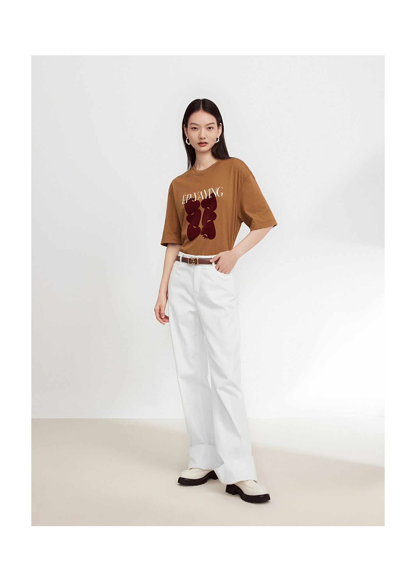 Straight-Leg Wide-Leg Jeans | White
