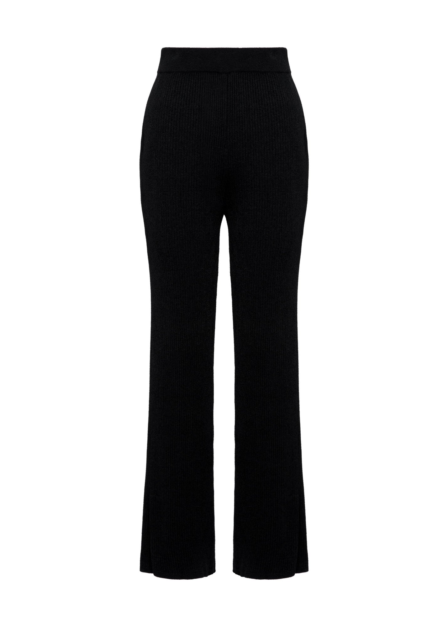Straight-leg Knitted Skirt | Black