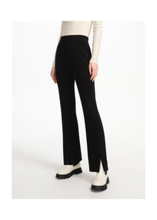 Straight-leg Knitted Skirt | Black