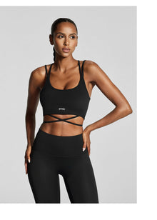 Strappy Front Top | Black