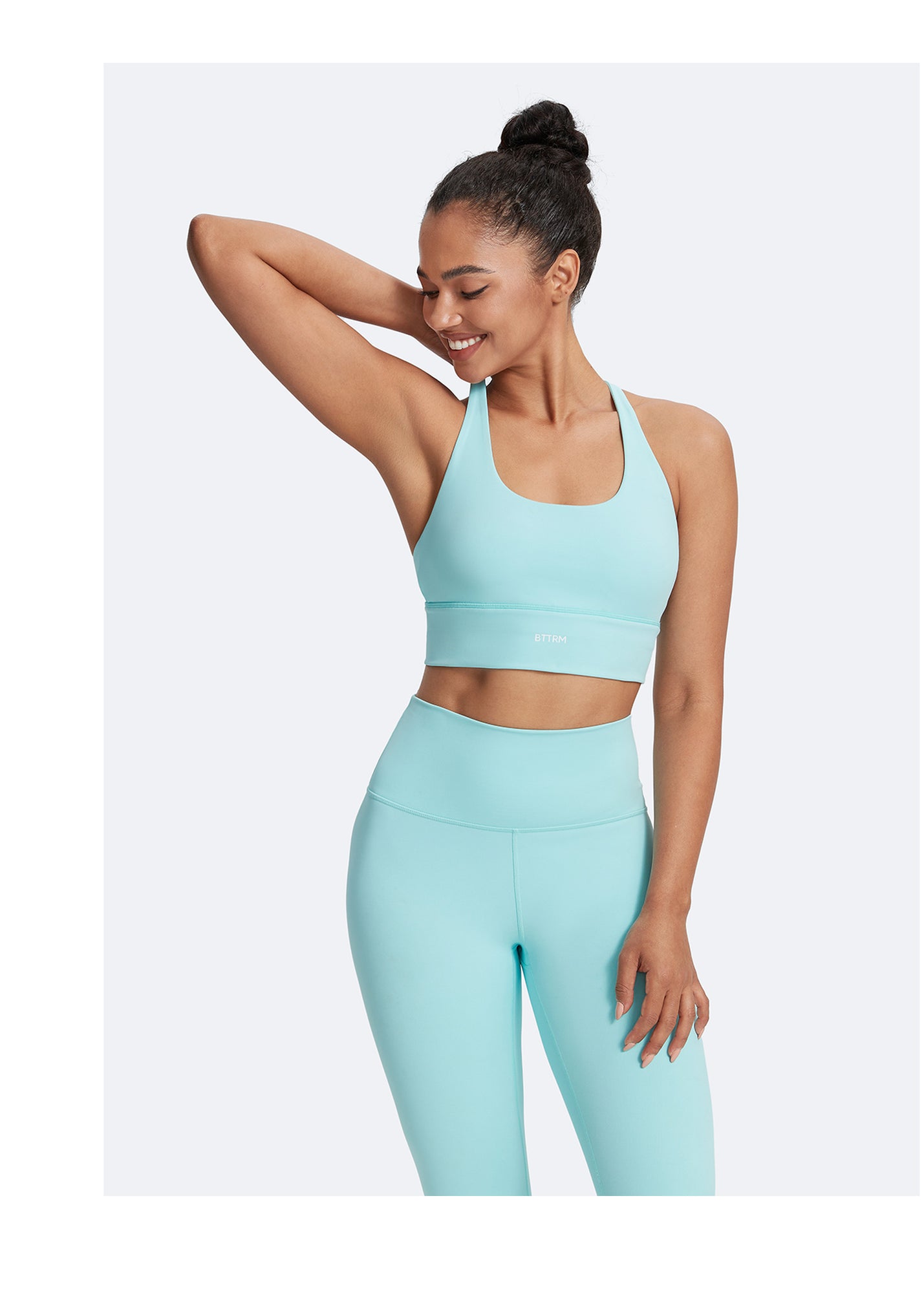 Straps and Support Bra | Arctic Blue
