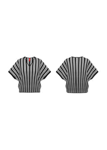 Striped Knit Sweater | Black