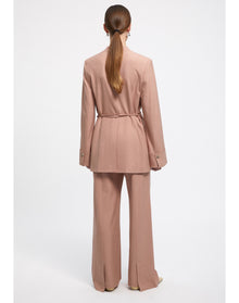 Sun | Belted Blazer | Pale Rose