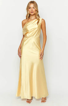 Sunshine Elegance Formal Maxi Dress | Yellow