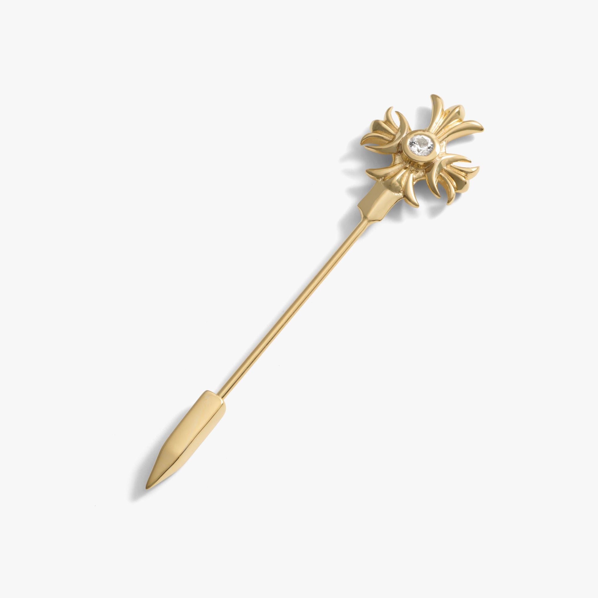 Awe Inspired  Accessories Sapphire Triple Moon Dagger Brooch