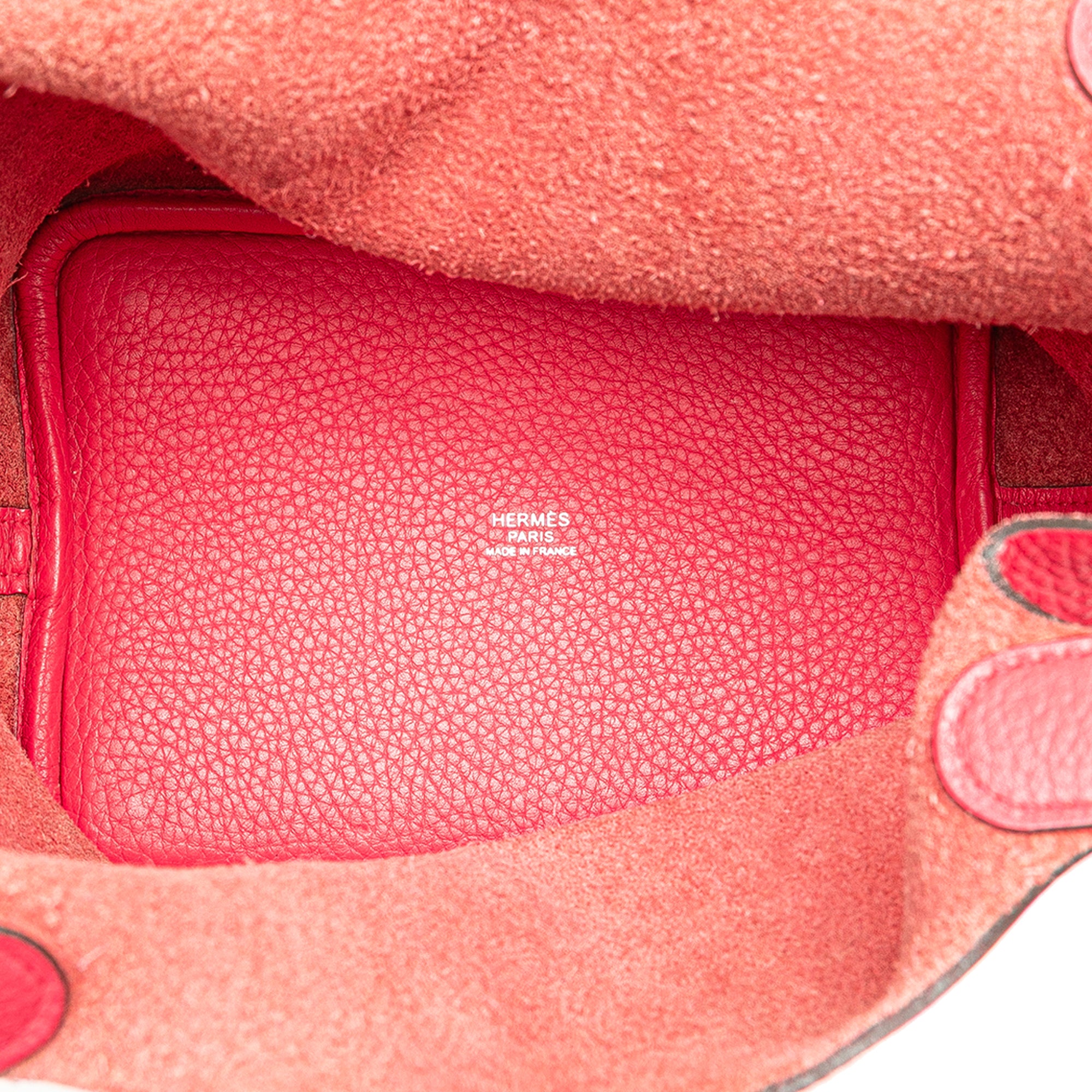 Hermes | Pre-Owned Clemence Picotin Lock 18 | Pink/Hot Pink