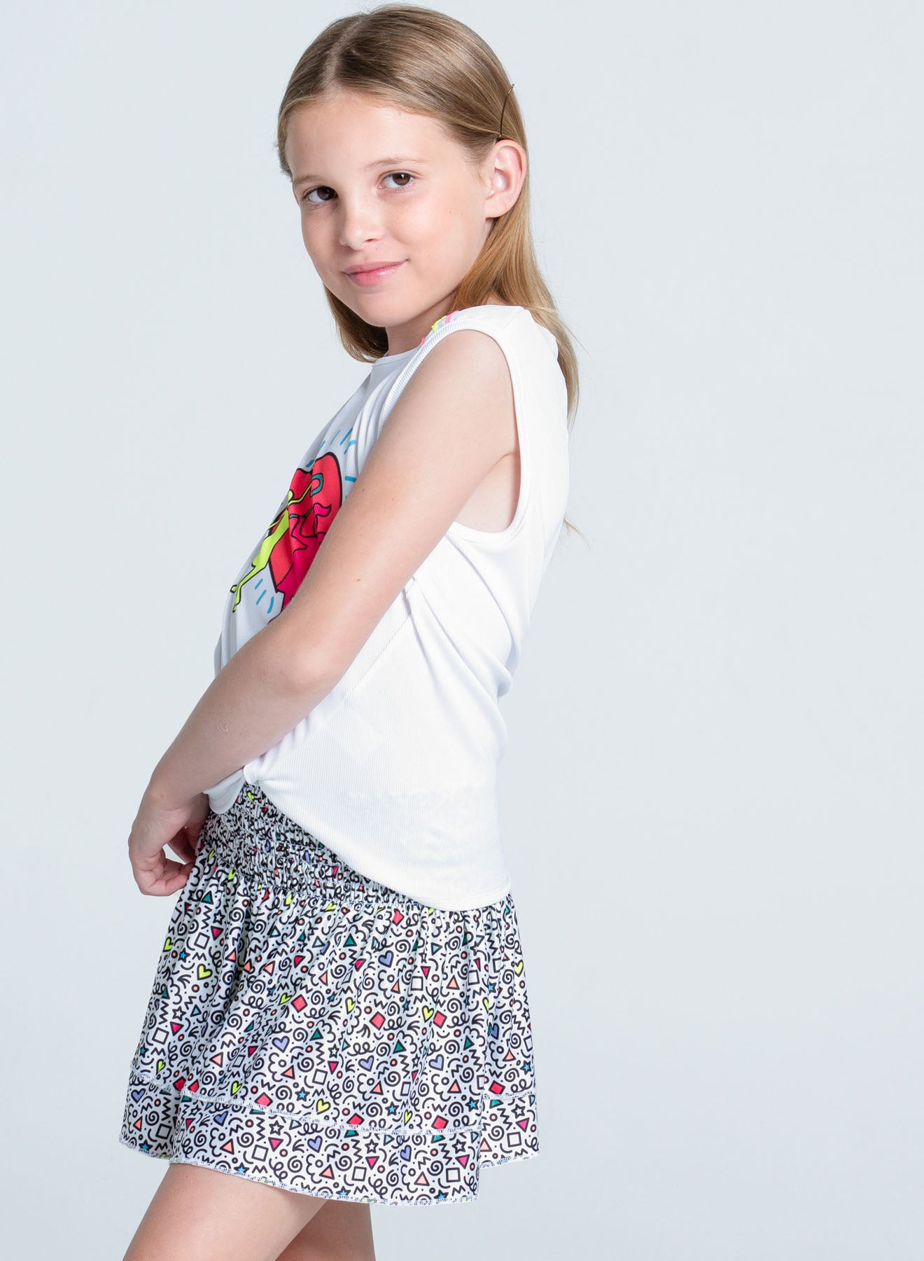 Kids | Retro Doodles Tank | Multi