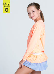 Kids | Hype Long Sleeve | Orange Frost