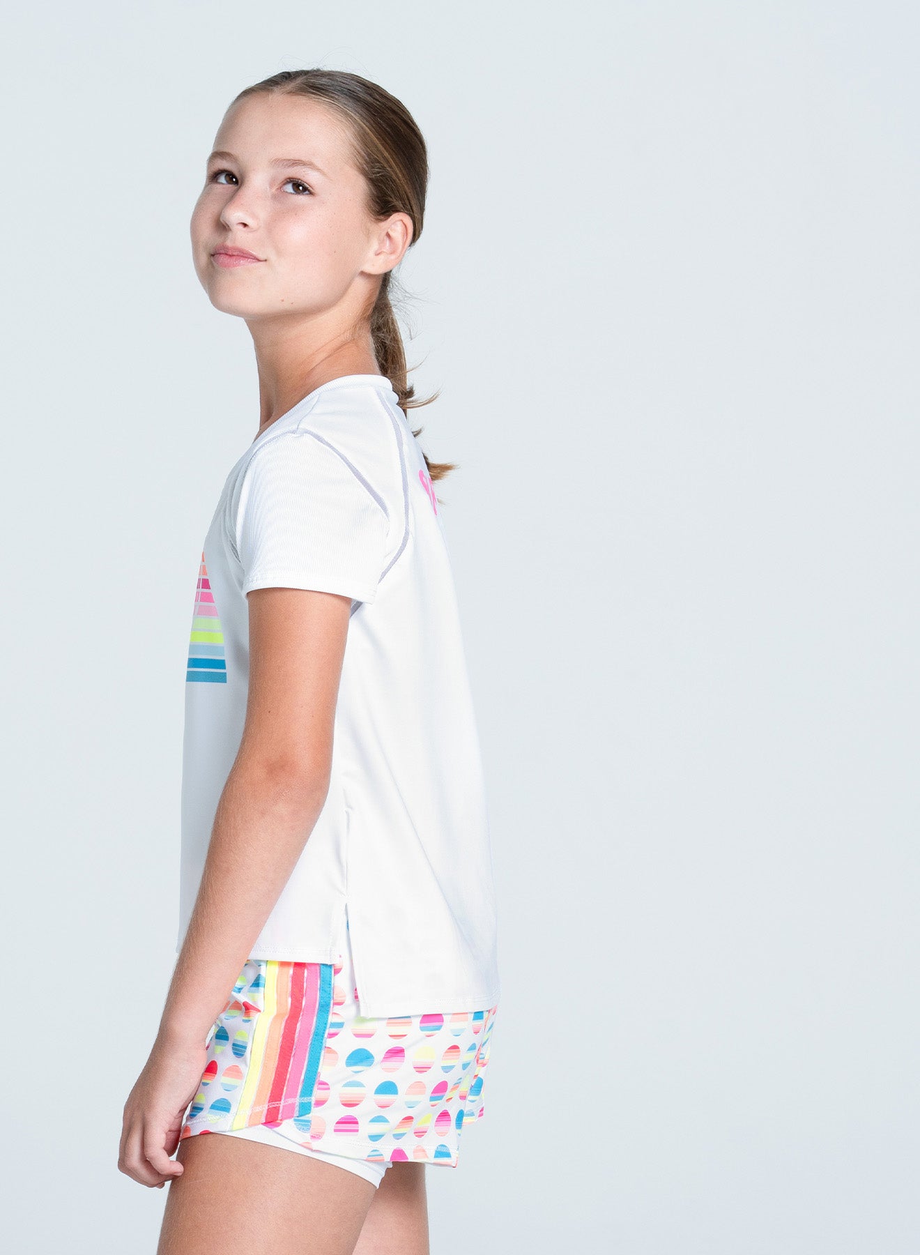 Kids | Retro Sunset Short Sleeve | White