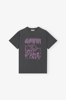 Basic Jersey Lambs Relaxed T-shirt | Volcanic Ash