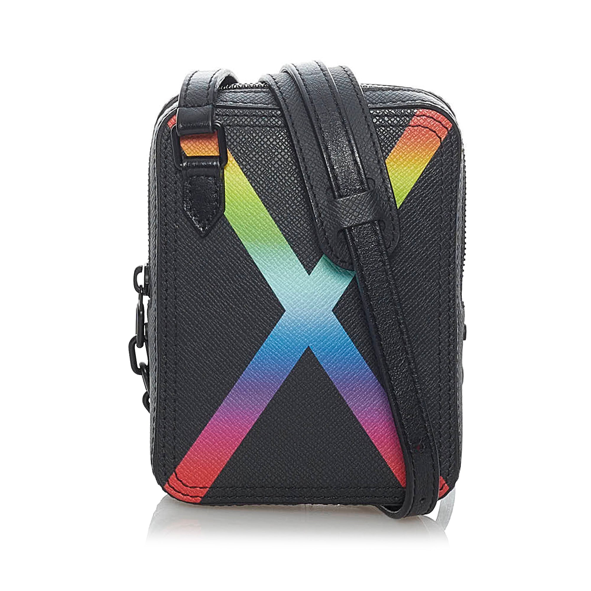 Louis Vuitton Pre-Owned Taiga Rainbow Danube | Unisex | Black x Multi