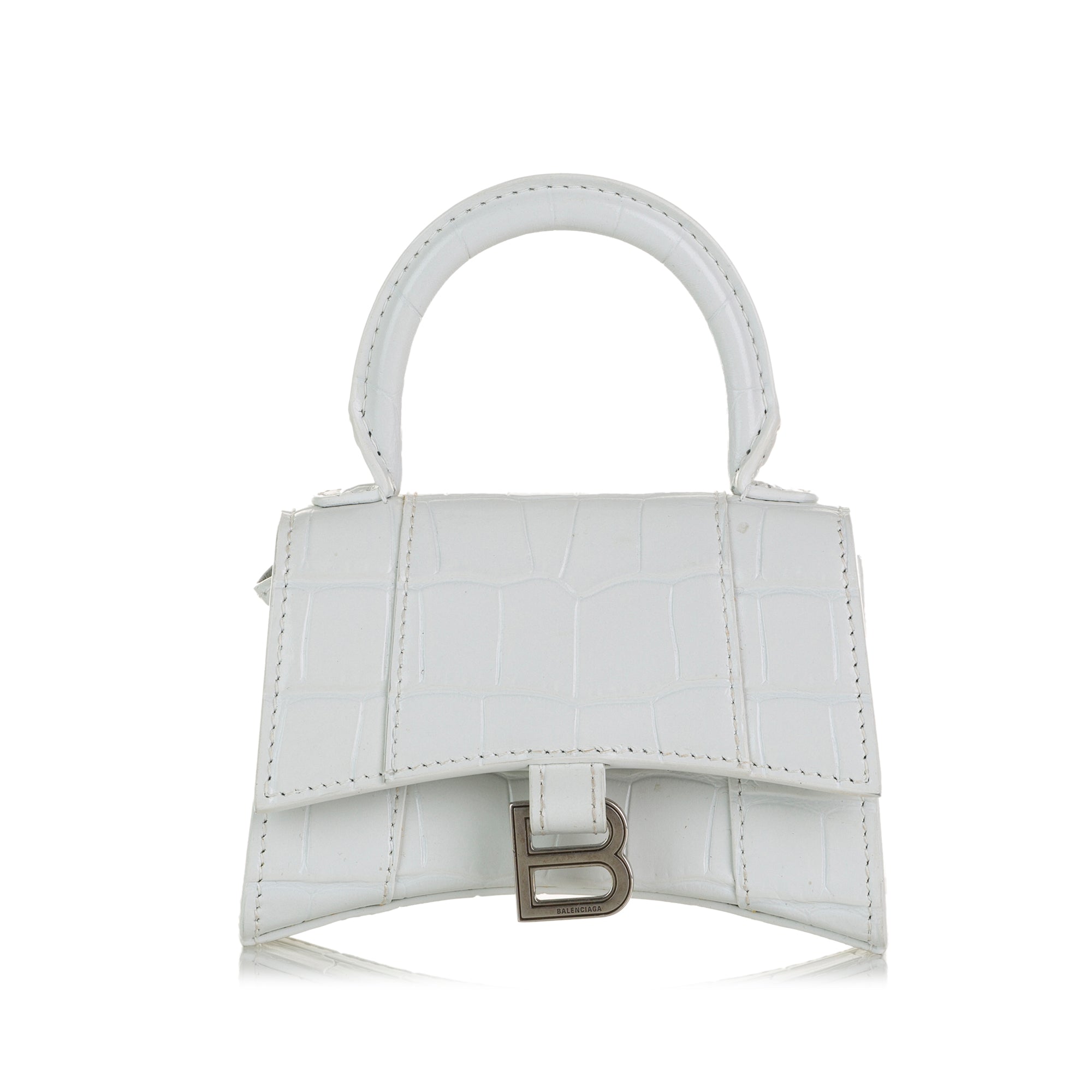 Balenciaga Pre-Owned Mini Embossed Hourglass | Women | White