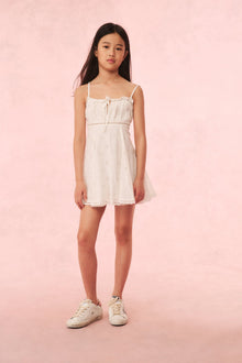 Girls Taralynn Eyelet Lace Dress | Optic White