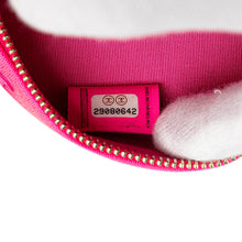 Chanel | Pre-Owned Jersey 19 Round Clutch on Chain | Pink/Hot Pink