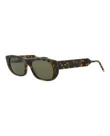 Thom Browne Square Acetate Sunglasses | Brown Multi