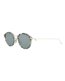 Thom Browne Round Acetate Sunglasses | Grey Multi