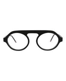 Thom Browne Round Acetate Optical Frames | Black