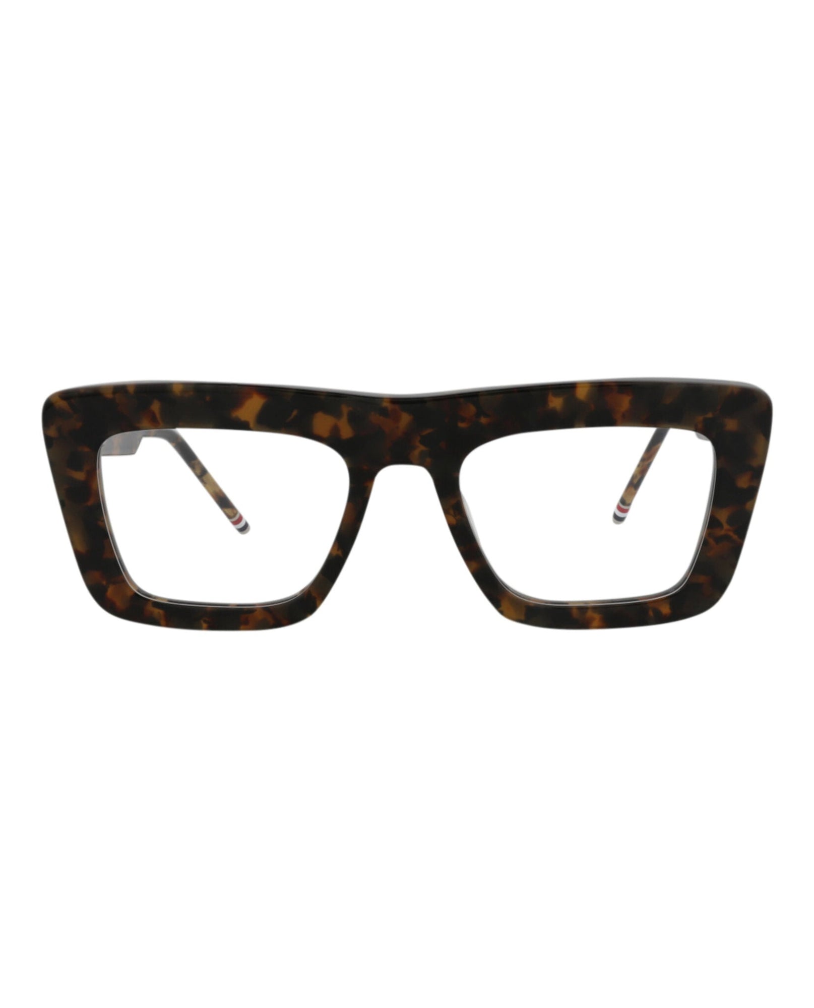 Thom Browne Square Acetate Optical Frames | Black/Brown