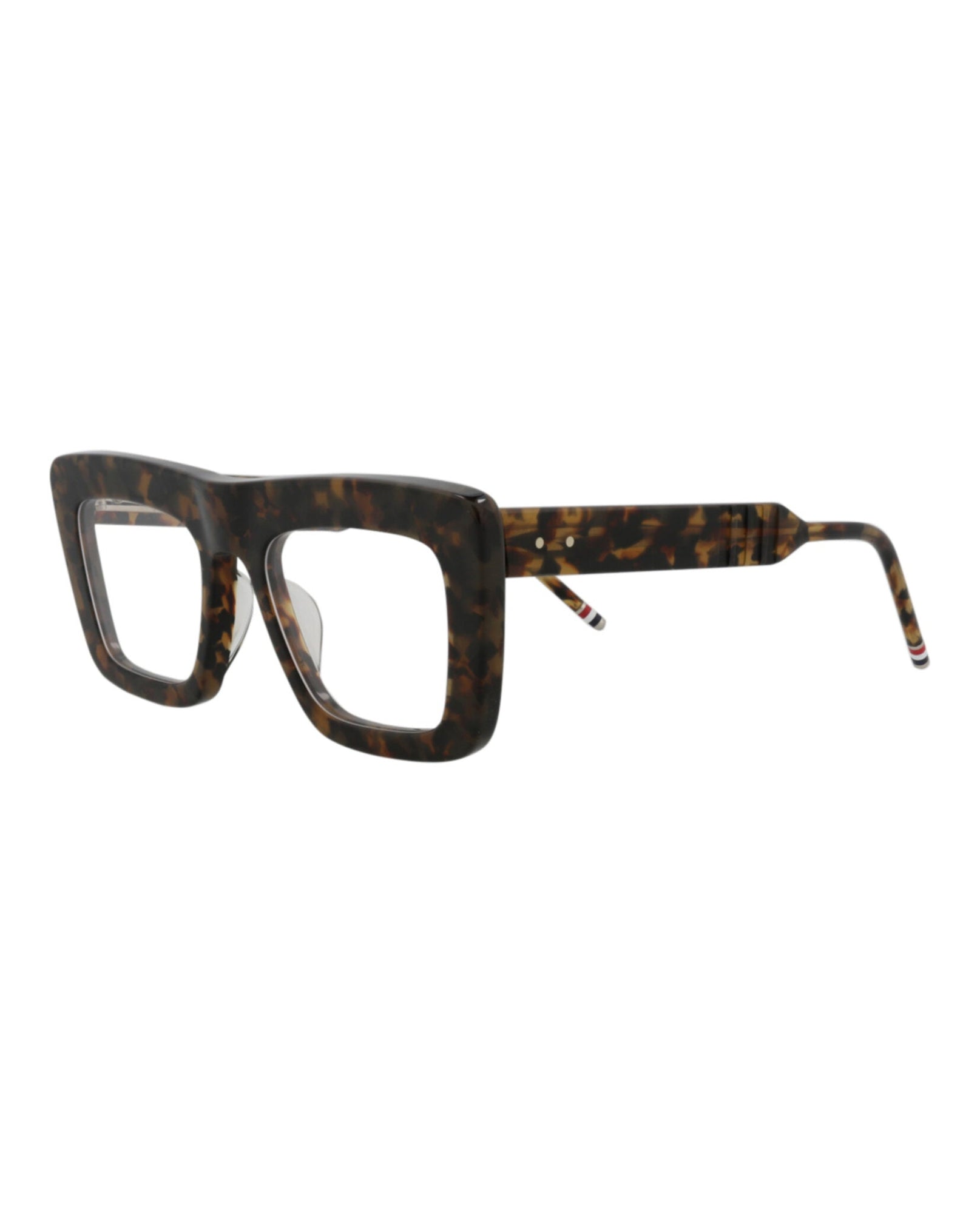 Thom Browne Square Acetate Optical Frames | Black/Brown