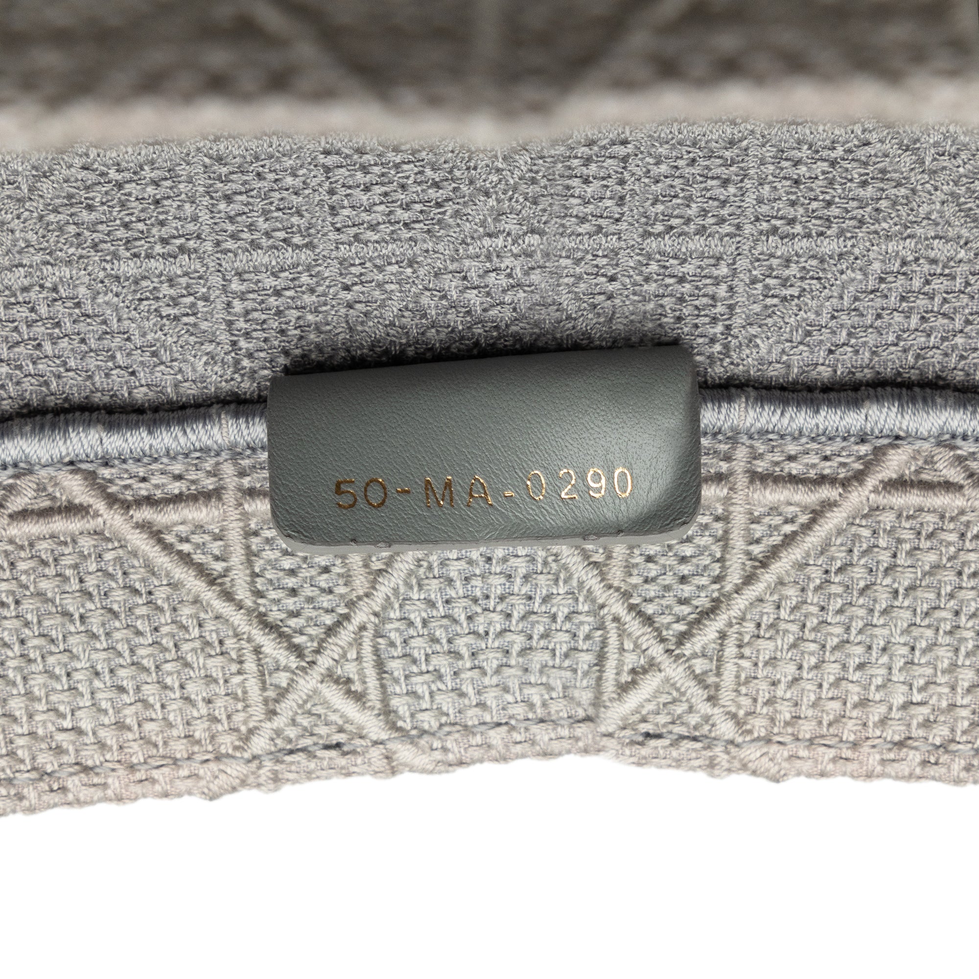 Dior | Pre-Owned Medium Cannage Embroidered Book Tote - I | Gray