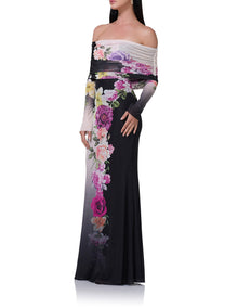 Thelma Maxi Dress | Colorblock Floral