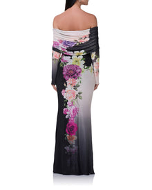 Thelma Maxi Dress | Colorblock Floral