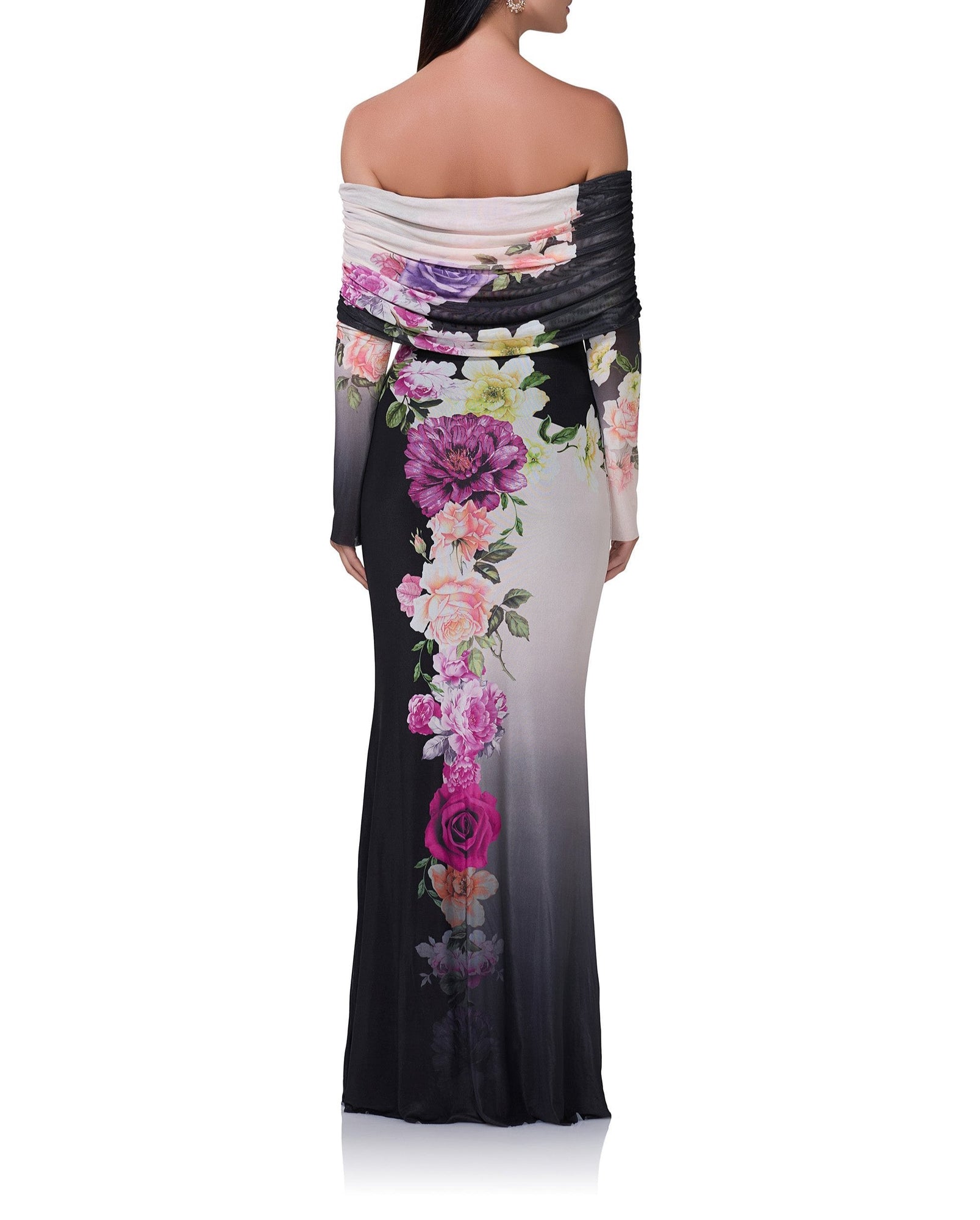 Thelma Maxi Dress | Colorblock Floral