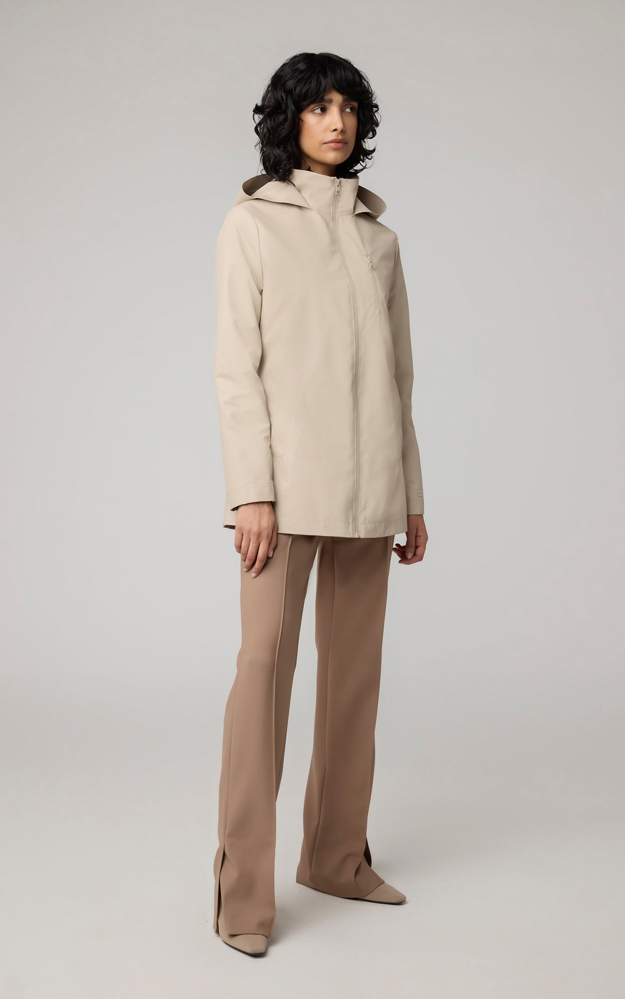 Thelma Semi-Fitted Raincoat With Hood | Hush