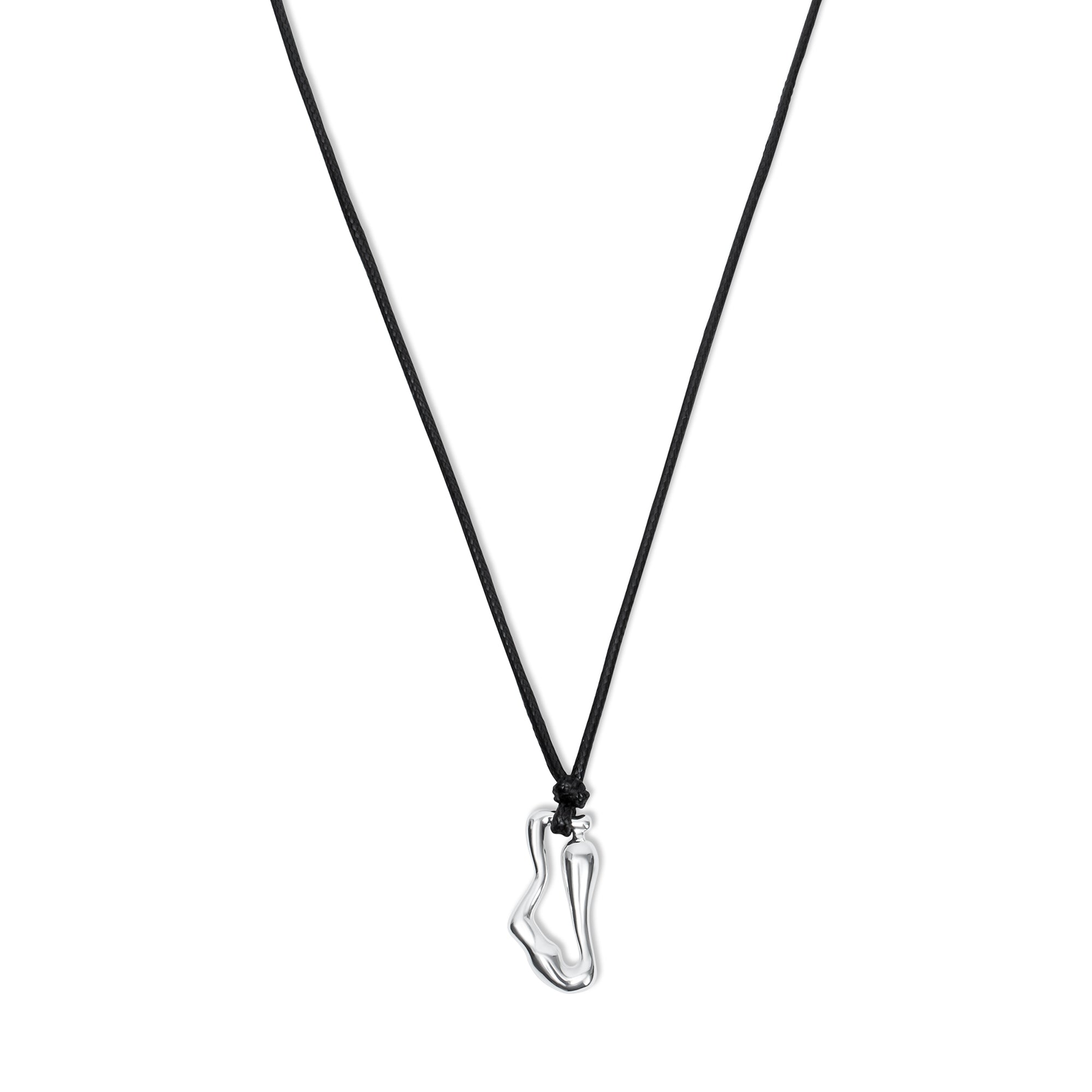 The Kylia Cord Pendant Necklace | Sterling Silver