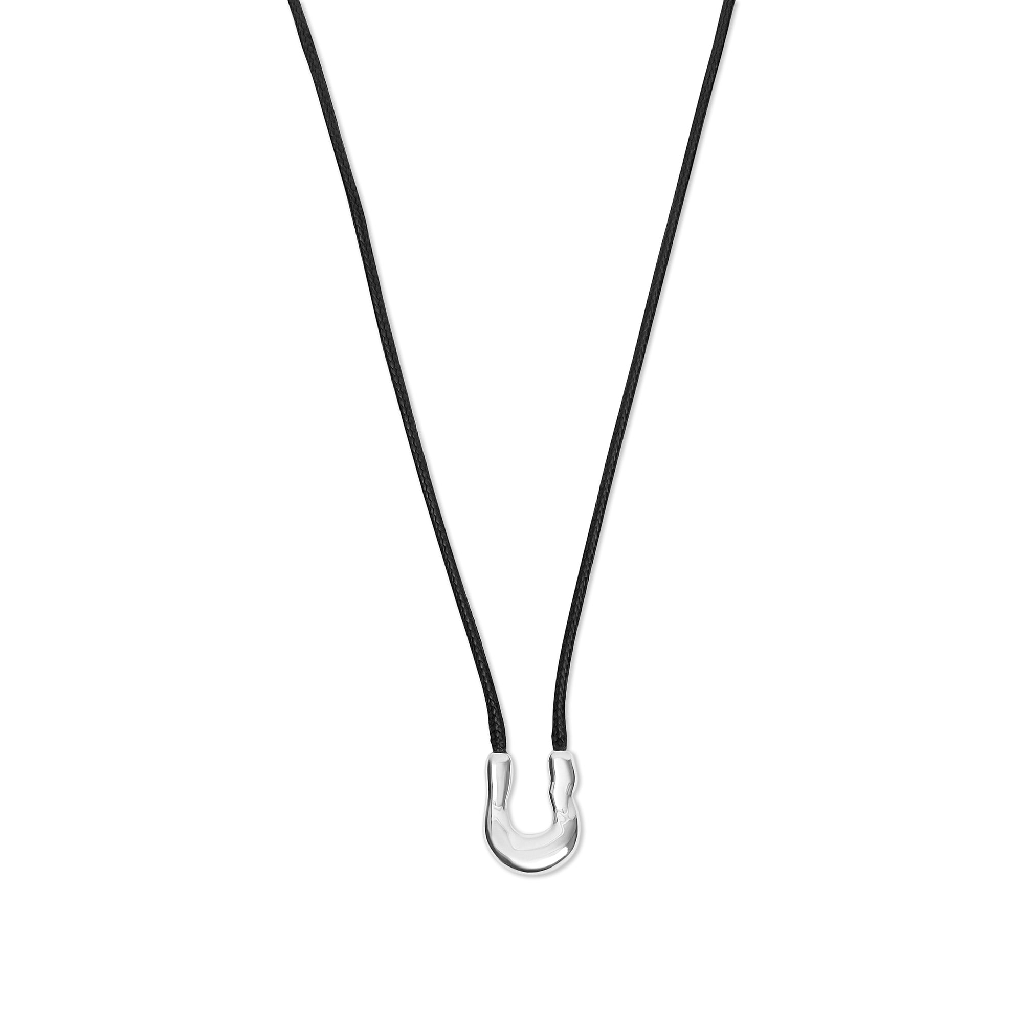 The Lea Cord Pendant Necklace | Sterling Silver