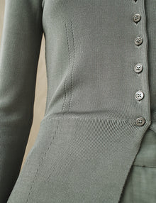 Womens | The Sculpted Cardigan | Steel