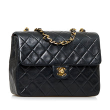 Chanel Pre-Owned Mini Square Quilted Lambskin Single Flap | Women | Black