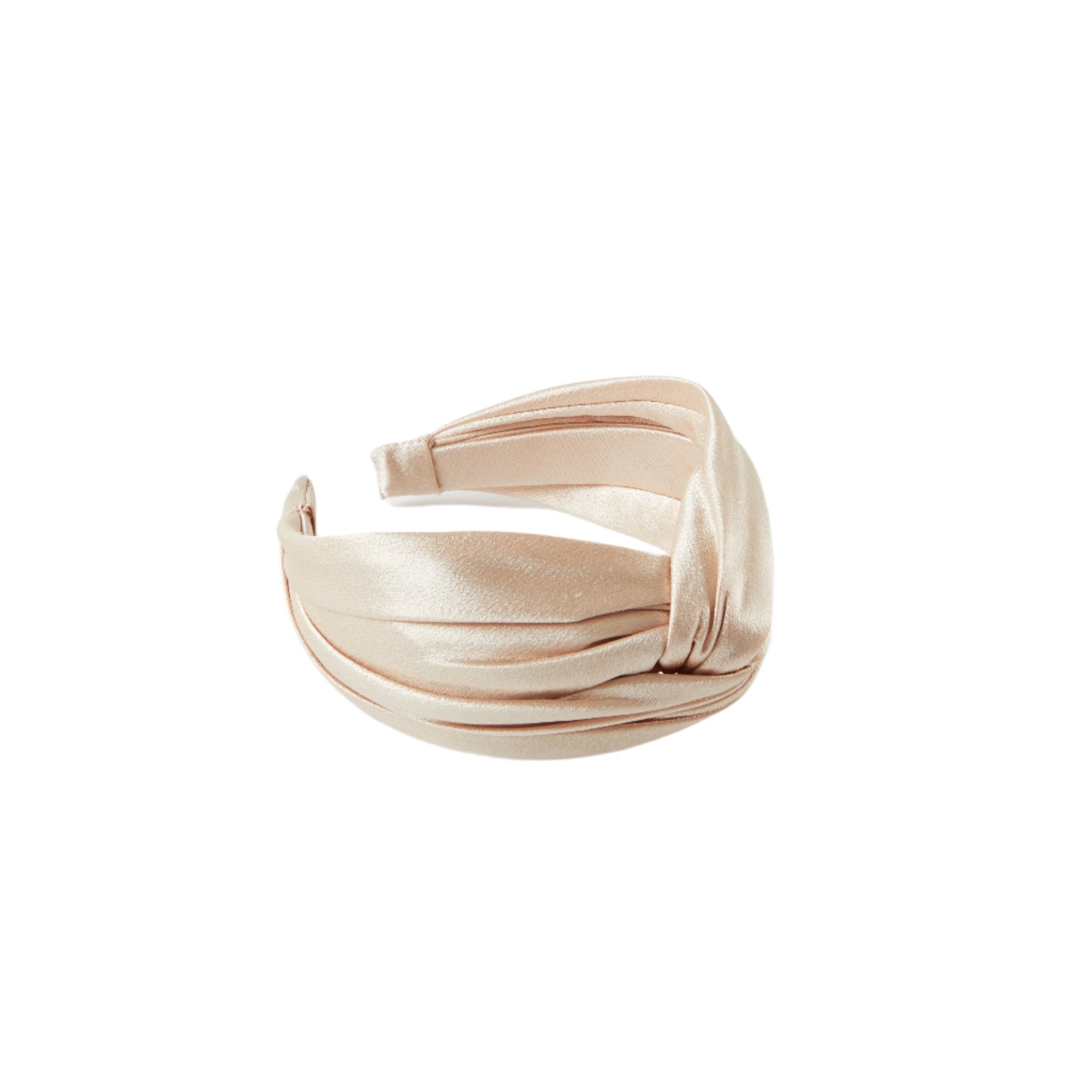 Trish Shiny Satin Headband | Champagne