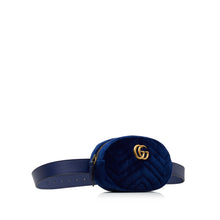 Gucci Pre-Owned GG Marmont Matelasse Velvet Belt Bag | Women | Blue (V2)