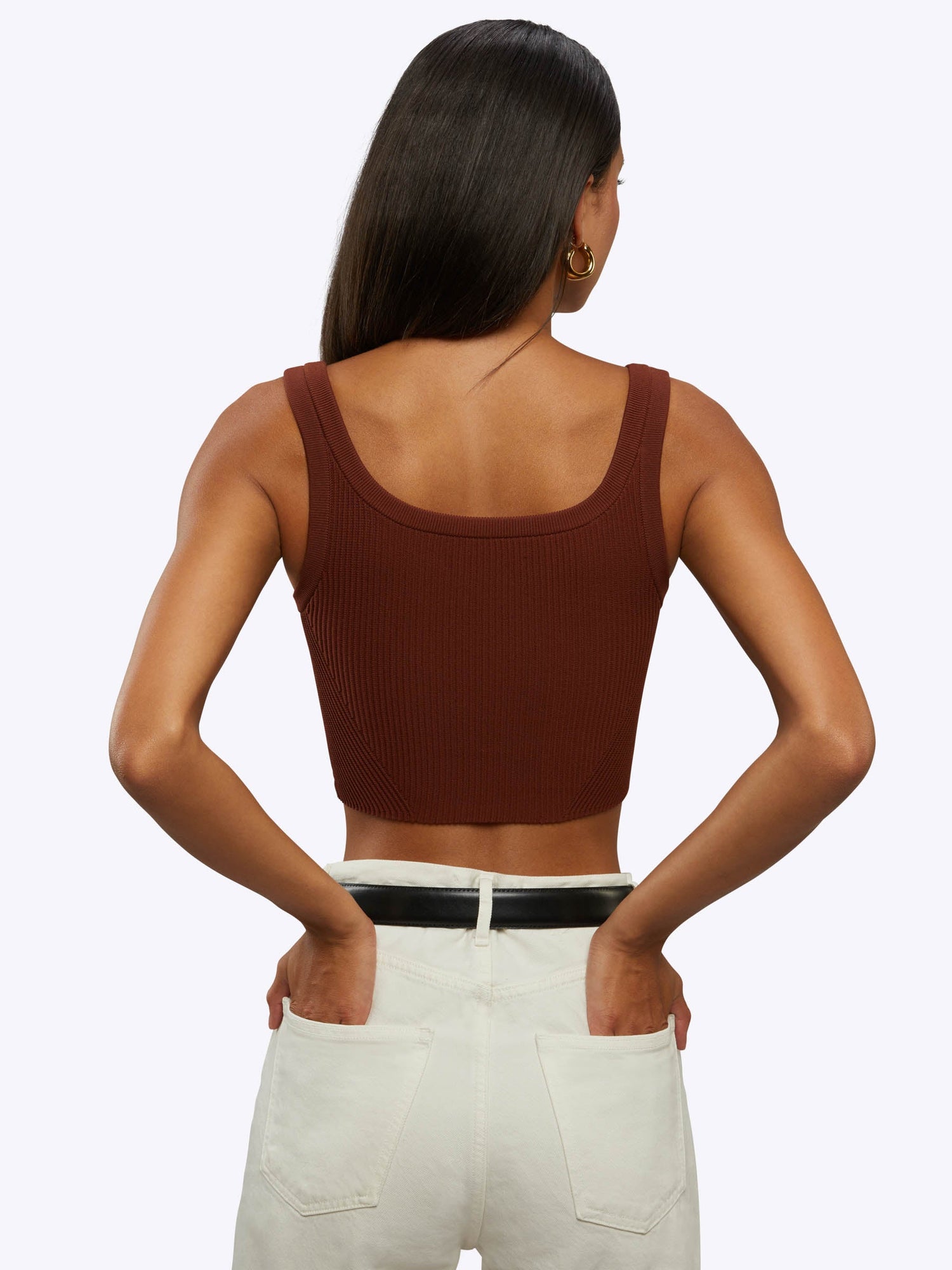 Womens | Coreflex Form-Fitting Cropped Tank | Tuscan