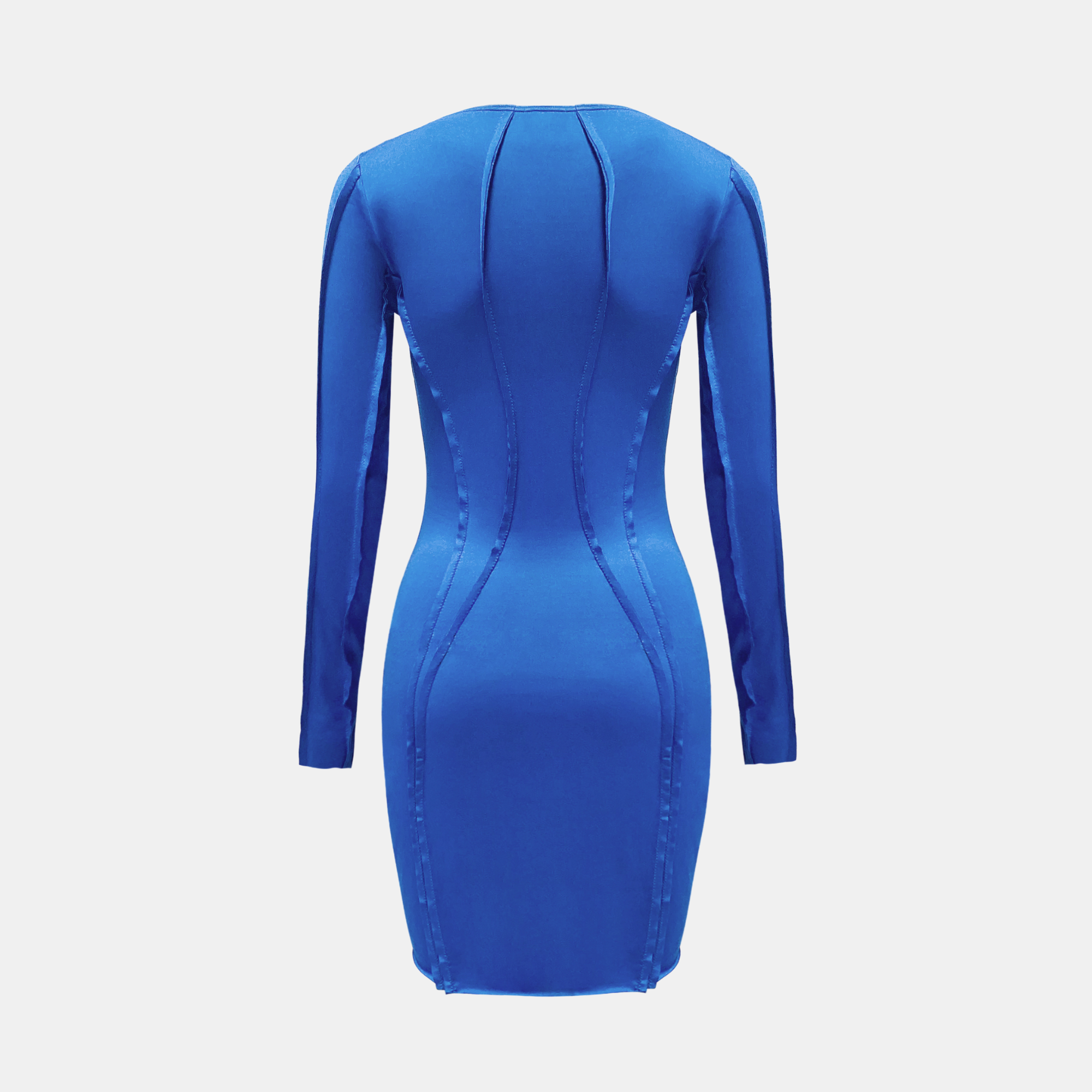 OW Collection TWIST Mini Dress Account 026 - Blue