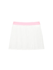 Women | Essential Woven Pleats Skirt | Off White